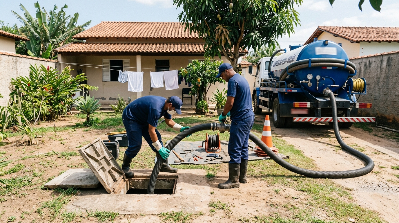 Limpeza de fossa séptica em Campina Grande-PB